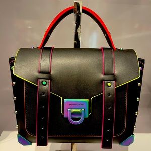 Michael Kors Black Bag with Rainbow Accents